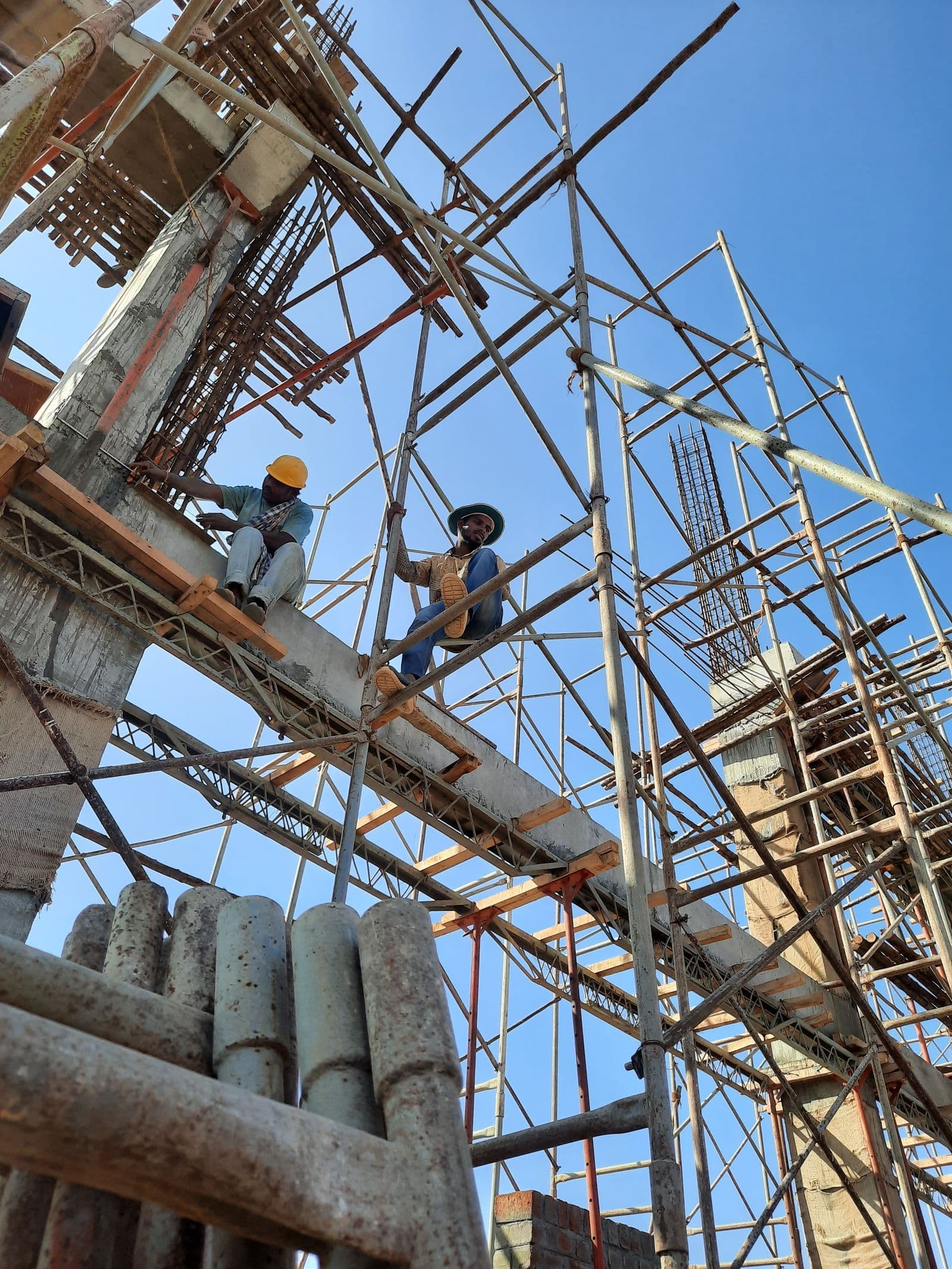 Workers on a Prime Builders construction site