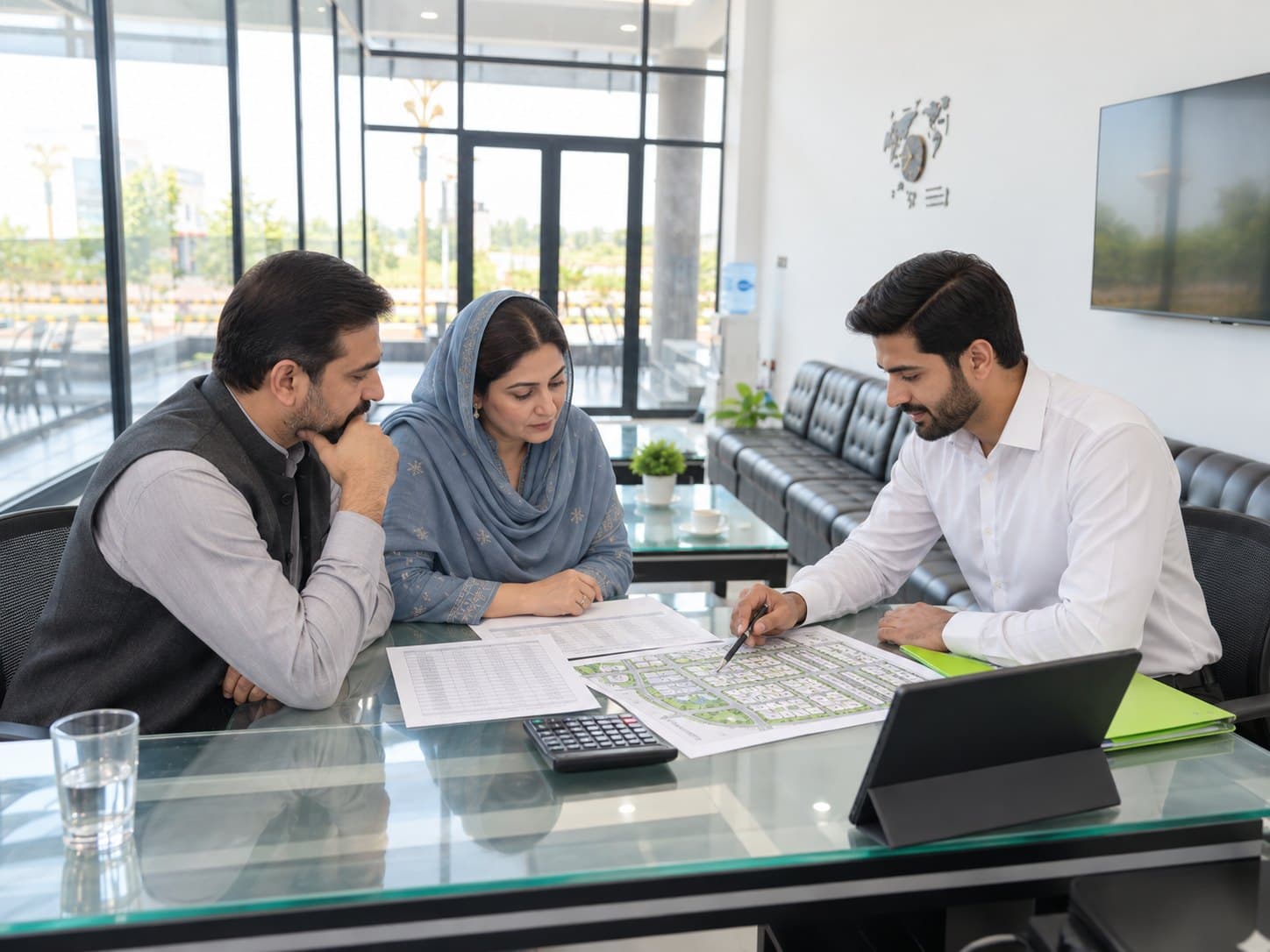 Consultation at the Prime Builders office