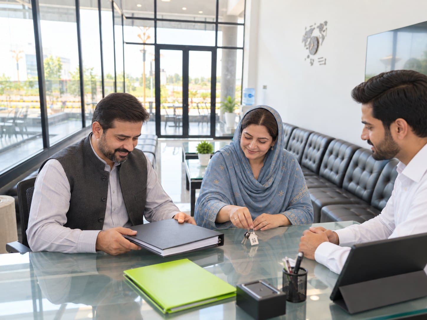 Handover at the Prime Builders office